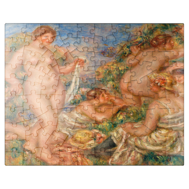 puzzleplate Composition Five Bathers (Composition cinq baigneuses) 1917-1919 by Pierre-Auguste Renoir 100 Jigsaw Puzzle