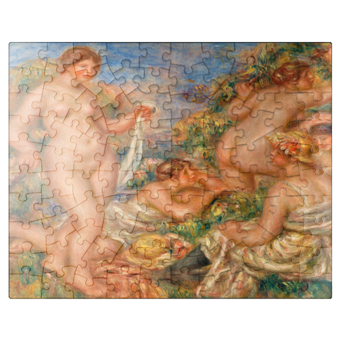 puzzleplate Composition Five Bathers (Composition cinq baigneuses) 1917-1919 by Pierre-Auguste Renoir 100 Jigsaw Puzzle