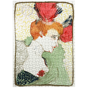 puzzleplate Bust of Mademoiselle Lender 1895 by Henri de Toulouse-Lautrec 500 Jigsaw Puzzle