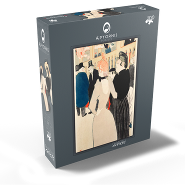 At the Moulin Rouge: La Goulue and Her Sister 1892 by Henri de Toulouse-Lautrec 100 Jigsaw Puzzle box view1