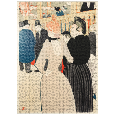 puzzleplate At the Moulin Rouge: La Goulue and Her Sister 1892 by Henri de Toulouse-Lautrec 500 Jigsaw Puzzle