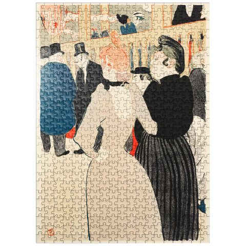 puzzleplate At the Moulin Rouge: La Goulue and Her Sister 1892 by Henri de Toulouse-Lautrec 500 Jigsaw Puzzle