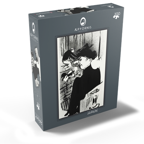 Le Café-concert: Une Spectatrice 1893 by Henri de Toulouse-Lautrec 100 Jigsaw Puzzle box view1