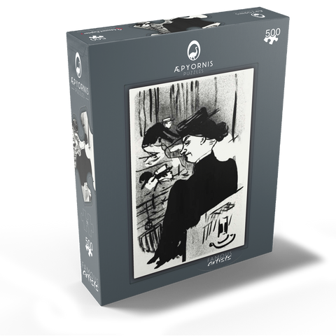 Le Café-concert: Une Spectatrice 1893 by Henri de Toulouse-Lautrec 500 Jigsaw Puzzle box view1