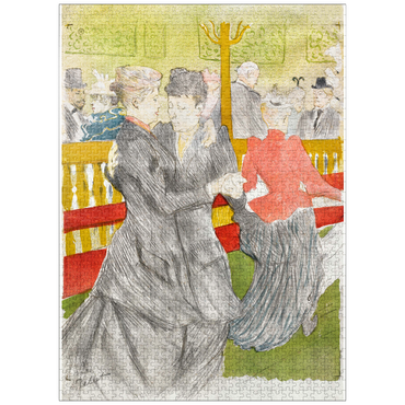 puzzleplate Dance at the Moulin Rouge (1897) by Henri de Toulouse-Lautrec 1000 Jigsaw Puzzle
