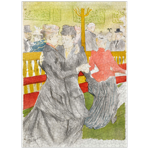 puzzleplate Dance at the Moulin Rouge (1897) by Henri de Toulouse-Lautrec 1000 Jigsaw Puzzle