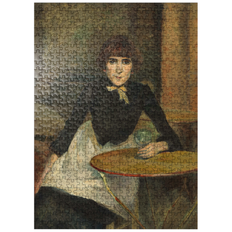puzzleplate A la Bastille (Jeanne Wenz) 1888 painting by Henri de Toulouse-Lautrec 500 Jigsaw Puzzle