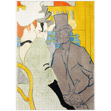 puzzleplate The Englishman at the Moulin Rouge (1892) by Henri de Toulouse-Lautrec 1000 Jigsaw Puzzle
