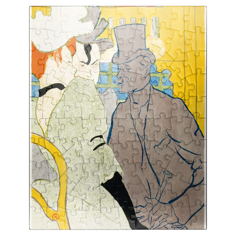 puzzleplate The Englishman at the Moulin Rouge 1892 by Henri de Toulouse-Lautrec 100 Jigsaw Puzzle