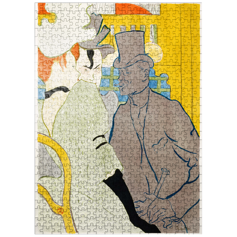 puzzleplate The Englishman at the Moulin Rouge 1892 by Henri de Toulouse-Lautrec 500 Jigsaw Puzzle