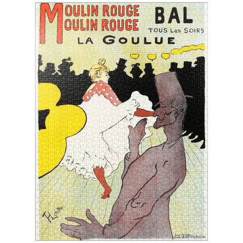 puzzleplate Affiche pour le Moulin Rouge la Goulue (1898) by Henri de Toulouse-Lautrec 1000 Jigsaw Puzzle