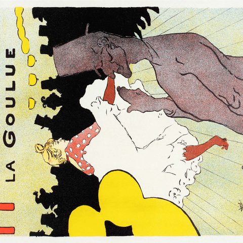 Affiche pour le Moulin Rouge la Goulue (1898) by Henri de Toulouse-Lautrec 1000 Jigsaw Puzzle 3D Modell