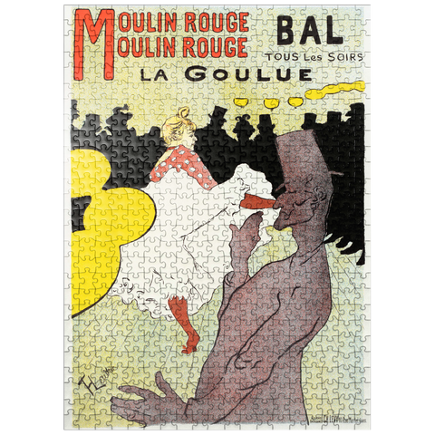 puzzleplate Affiche pour le Moulin Rouge la Goulue 1898 by Henri de Toulouse-Lautrec 500 Jigsaw Puzzle