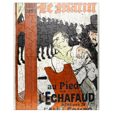 puzzleplate Au Pied de l'Échafaud 1893 by Henri de Toulouse-Lautrec 100 Jigsaw Puzzle