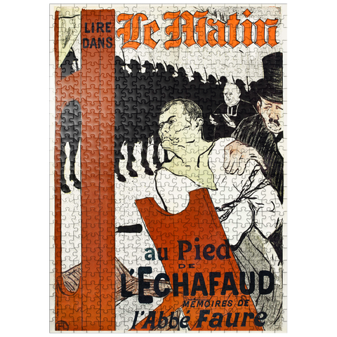 puzzleplate Au Pied de l'Échafaud 1893 by Henri de Toulouse-Lautrec 500 Jigsaw Puzzle