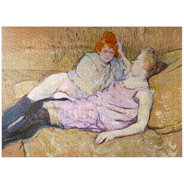 puzzleplate The Sofa (ca.1894-1896) by Henri de Toulouse-Lautrec 1000 Jigsaw Puzzle