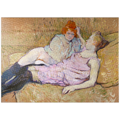 puzzleplate The Sofa (ca.1894-1896) by Henri de Toulouse-Lautrec 1000 Jigsaw Puzzle