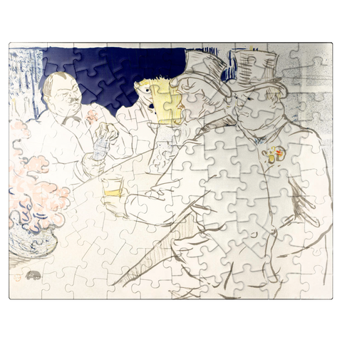 puzzleplate The Irish and American Bar Rue Royale 1896 by Henri de Toulouse-Lautrec 100 Jigsaw Puzzle