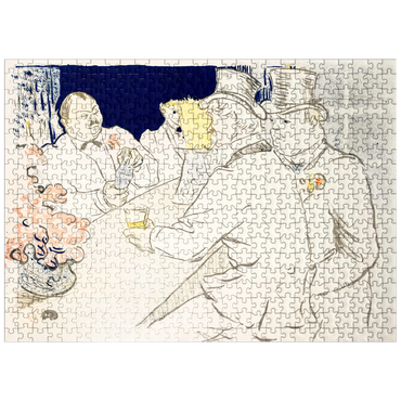 puzzleplate The Irish and American Bar Rue Royale 1896 by Henri de Toulouse-Lautrec 500 Jigsaw Puzzle