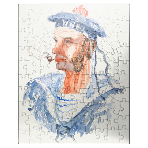 puzzleplate Marin 1879-1880 by Henri de Toulouse-Lautrec 100 Jigsaw Puzzle