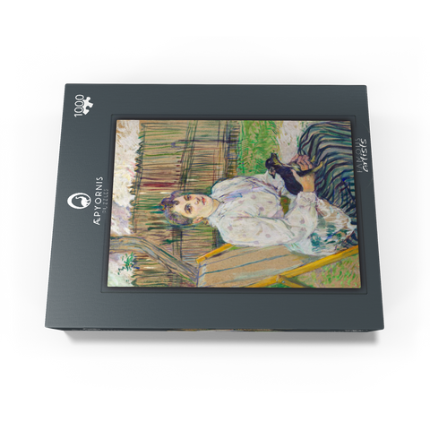 Lady with a Dog (1891) by Henri de Toulouse-Lautrec 1000 Jigsaw Puzzle box view1