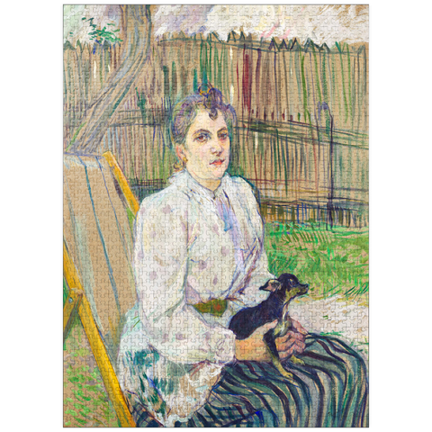 puzzleplate Lady with a Dog (1891) by Henri de Toulouse-Lautrec 1000 Jigsaw Puzzle