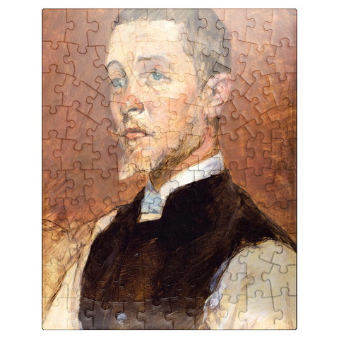puzzleplate Albert René Grenier 1858-1925 1887 by Henri de Toulouse-Lautrec 100 Jigsaw Puzzle