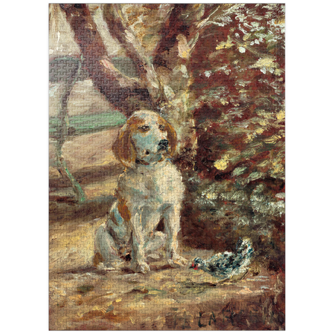 puzzleplate The Artist's Dog Flèche (ca.1881) by Henri de Toulouse-Lautrec 1000 Jigsaw Puzzle