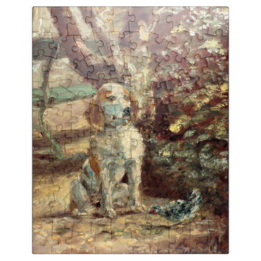 puzzleplate The Artists Dog Flèche ca.1881 by Henri de Toulouse-Lautrec 100 Jigsaw Puzzle