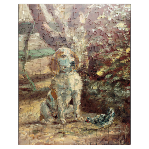 puzzleplate The Artists Dog Flèche ca.1881 by Henri de Toulouse-Lautrec 100 Jigsaw Puzzle
