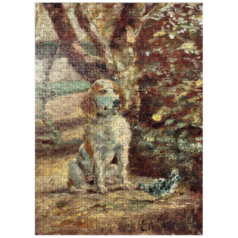 puzzleplate The Artists Dog Flèche ca.1881 by Henri de Toulouse-Lautrec 500 Jigsaw Puzzle