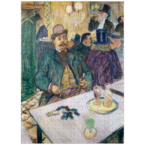 puzzleplate Monsieur Boileau at the Café (1893) by Henri de Toulouse-Lautrec 1000 Jigsaw Puzzle
