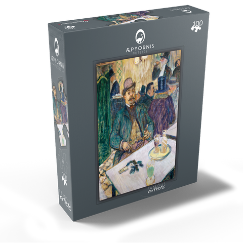 Monsieur Boileau at the Café 1893 by Henri de Toulouse-Lautrec 100 Jigsaw Puzzle box view1