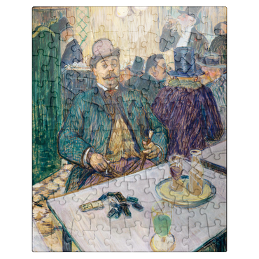 puzzleplate Monsieur Boileau at the Café 1893 by Henri de Toulouse-Lautrec 100 Jigsaw Puzzle