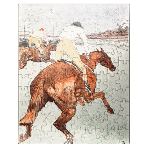 puzzleplate The Jockey 1899 by Henri de Toulouse-Lautrec 100 Jigsaw Puzzle