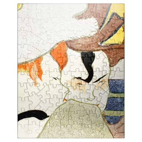 puzzleplate L'Anglais au Moulin Rouge (Englishman at the Moulin Rouge) 1892 by Henri de Toulouse-Lautrec 100 Jigsaw Puzzle