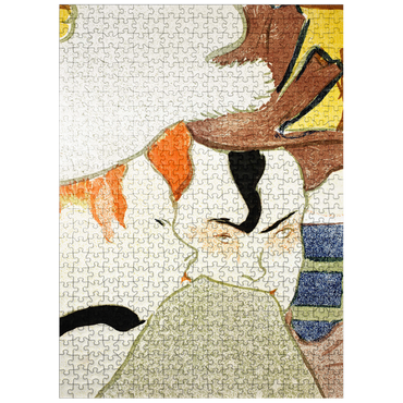 puzzleplate L'Anglais au Moulin Rouge (Englishman at the Moulin Rouge) 1892 by Henri de Toulouse-Lautrec 500 Jigsaw Puzzle