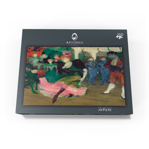 Marcelle Lender Dancing the Bolero in Chilpéric 1895-1896 by Henri de Toulouse-Lautrec 100 Jigsaw Puzzle box view1