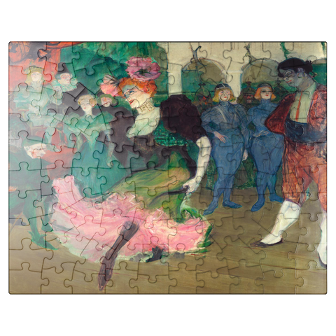 puzzleplate Marcelle Lender Dancing the Bolero in Chilpéric 1895-1896 by Henri de Toulouse-Lautrec 100 Jigsaw Puzzle
