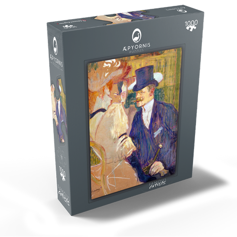 The Englishman (William Tom Warrener, 1861-1934) at the Moulin Rouge (1892) by Henri de Toulouse-Lautrec 1000 Jigsaw Puzzle box view1