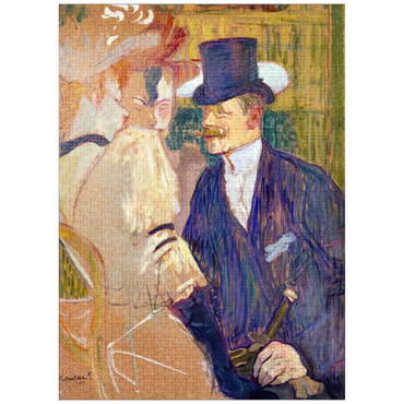 puzzleplate The Englishman (William Tom Warrener, 1861-1934) at the Moulin Rouge (1892) by Henri de Toulouse-Lautrec 1000 Jigsaw Puzzle