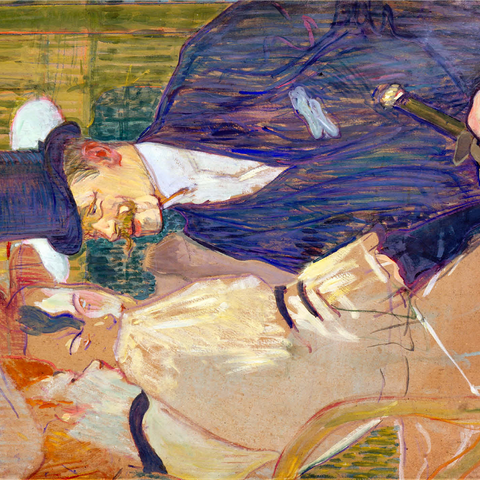 The Englishman (William Tom Warrener, 1861-1934) at the Moulin Rouge (1892) by Henri de Toulouse-Lautrec 1000 Jigsaw Puzzle 3D Modell