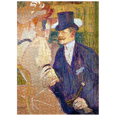 puzzleplate The Englishman William Tom Warrener 1861-1934 at the Moulin Rouge 1892 by Henri de Toulouse-Lautrec 500 Jigsaw Puzzle