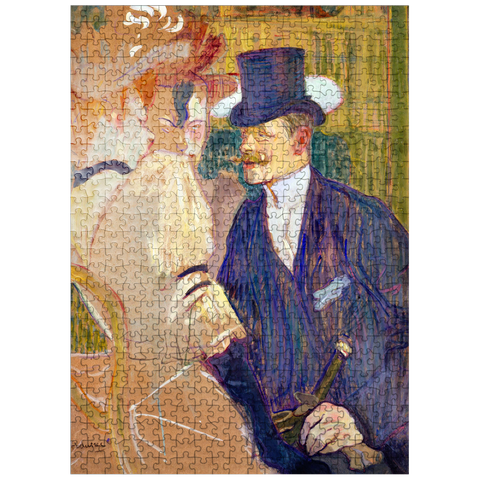 puzzleplate The Englishman William Tom Warrener 1861-1934 at the Moulin Rouge 1892 by Henri de Toulouse-Lautrec 500 Jigsaw Puzzle