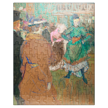 puzzleplate Quadrille at the Moulin Rouge 1892 painting by Henri de Toulouse-Lautrec 100 Jigsaw Puzzle