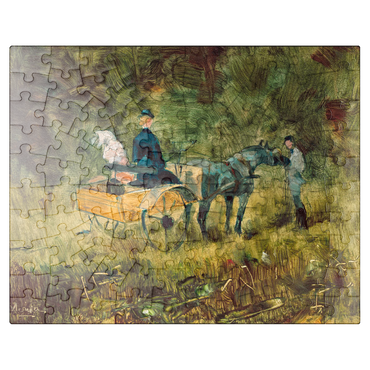 puzzleplate The coach - 1880 by Henri de Toulouse-Lautrec 100 Jigsaw Puzzle
