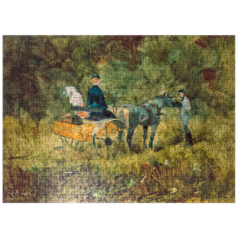 puzzleplate The coach - 1880 by Henri de Toulouse-Lautrec 500 Jigsaw Puzzle