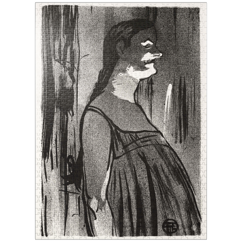 puzzleplate Le Café-concert: Mme. Abdala (1893) by Henri de Toulouse-Lautrec 1000 Jigsaw Puzzle