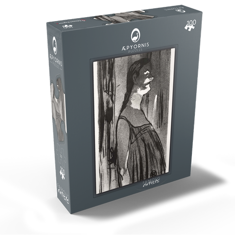 Le Café-concert: Mme. Abdala 1893 by Henri de Toulouse-Lautrec 100 Jigsaw Puzzle box view1