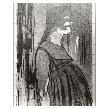puzzleplate Le Café-concert: Mme. Abdala 1893 by Henri de Toulouse-Lautrec 100 Jigsaw Puzzle